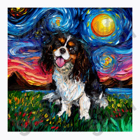 Tri Color Cavalier King Charles Spaniel Night,cavalier King Charles Sp T-shirt | Artistshot