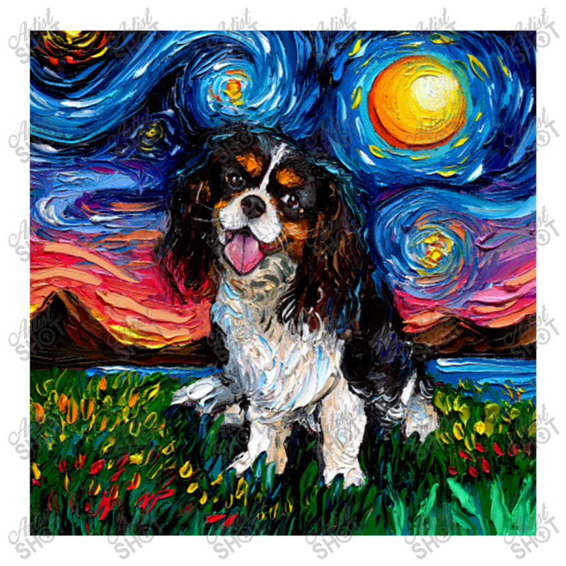 Tri Color Cavalier King Charles Spaniel Night,cavalier King Charles Sp Long Sleeve Shirts | Artistshot