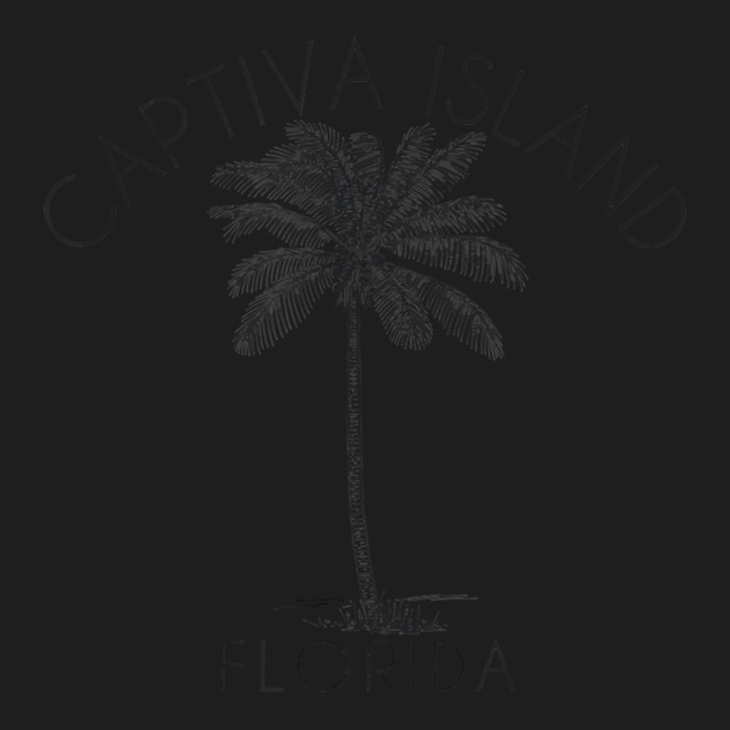 Captiva Island Beach Design Palm Tree Illustration Gift Classic T-shirt by FrancesTiffany | Artistshot