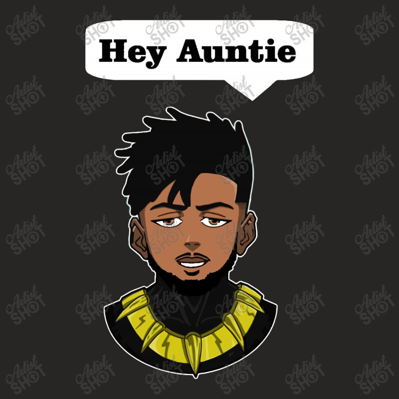 Erik Killmonger Hey Auntie Ladies Fitted T-Shirt by Trending Design | Artistshot