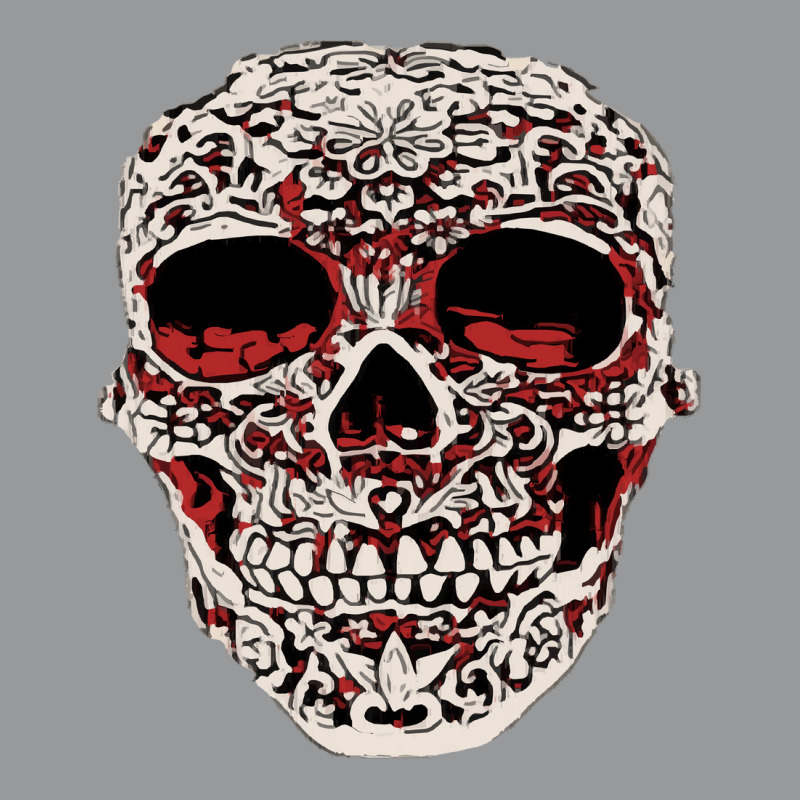 Skull T  Shirt Big Carved Red And White Skeleton Skull Head T  Shirt Crewneck Sweatshirt | Artistshot