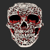 Skull T  Shirt Big Carved Red And White Skeleton Skull Head T  Shirt Exclusive T-shirt | Artistshot