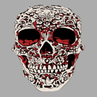 Skull T  Shirt Big Carved Red And White Skeleton Skull Head T  Shirt Men's T-shirt Pajama Set | Artistshot