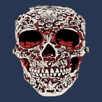 Skull T  Shirt Big Carved Red And White Skeleton Skull Head T  Shirt Men Denim Jacket | Artistshot