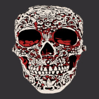 Skull T  Shirt Big Carved Red And White Skeleton Skull Head T  Shirt Vintage Hoodie | Artistshot