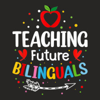 Teaching Future Bilinguals - Spanish Teachers Back To School Ladies Fitted T-shirt | Artistshot