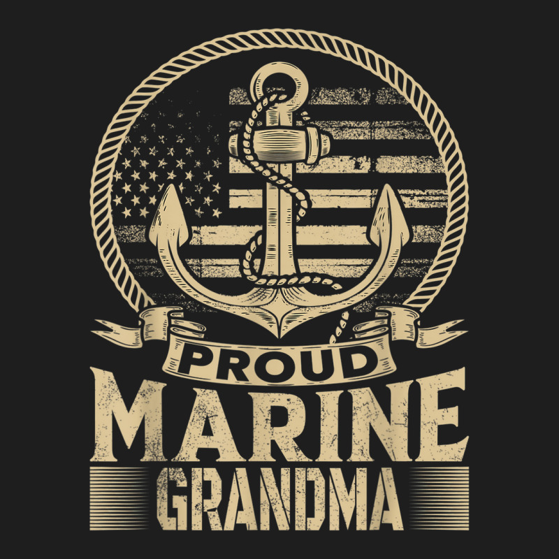 Proud Marine Grandma Classic T-shirt by Bestarts | Artistshot