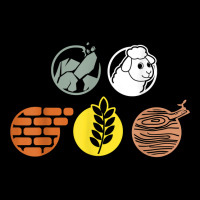 Life Components Brick, Wood, Rock, Wheat, Sheep Legging | Artistshot