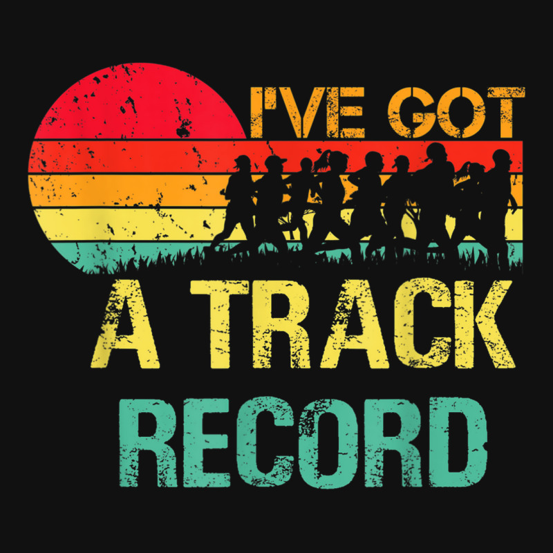 Ive Got A Track Record Running Sport Triathlon Marathon Baby Bibs by Market | Artistshot