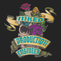 Production Engineer Inked Skull Tattoo Backside Design T Shirt 3/4 Sleeve Shirt | Artistshot