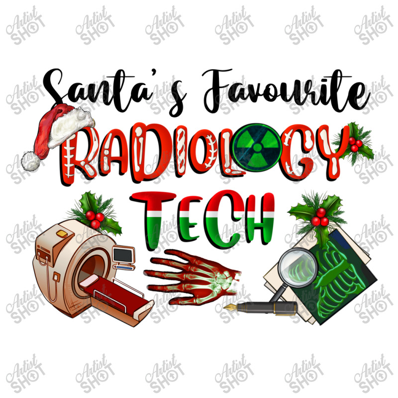 Santa's Favourite Radiology Tech V-neck Tee | Artistshot