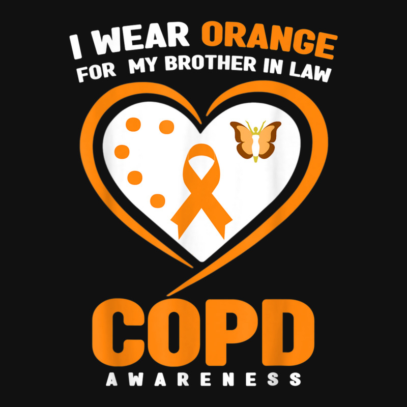 I Wear Orange For My Brother In Law Copd Awareness Baby Bibs by Tshirts | Artistshot