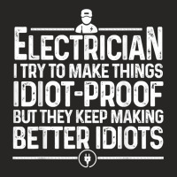 Funny Electrician Art Men Dad Lineman Electronics Engineers Ladies Fitted T-shirt | Artistshot