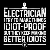 Funny Electrician Art Men Dad Lineman Electronics Engineers Cropped Hoodie | Artistshot