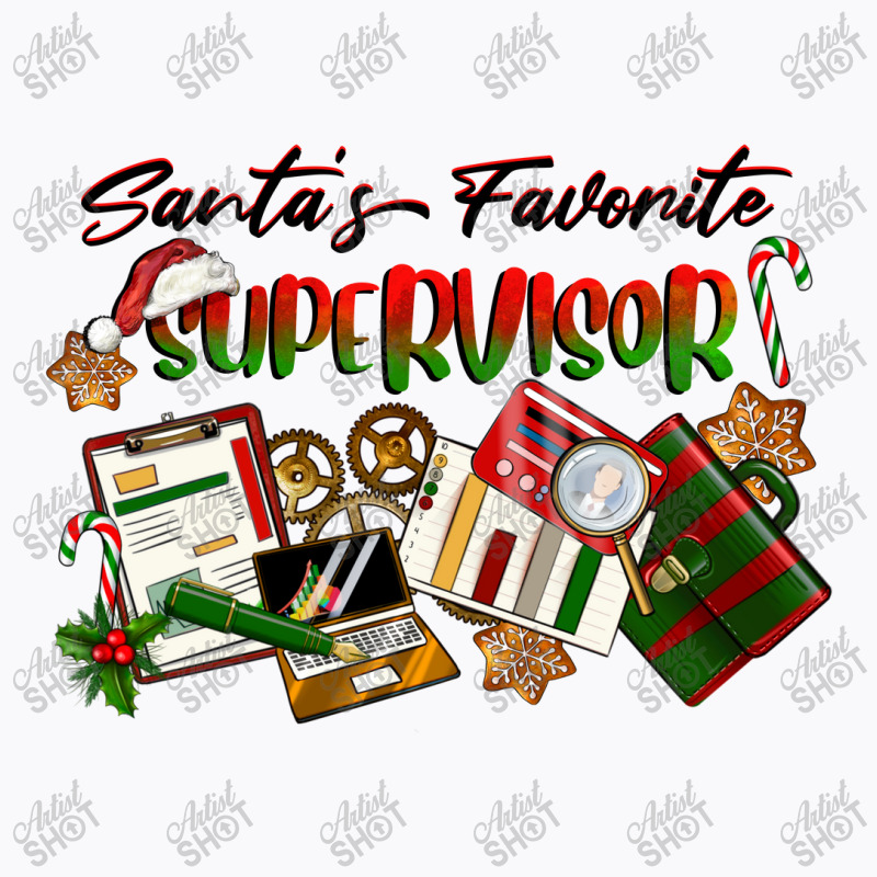 Santa's Favorite Supervisor T-shirt | Artistshot