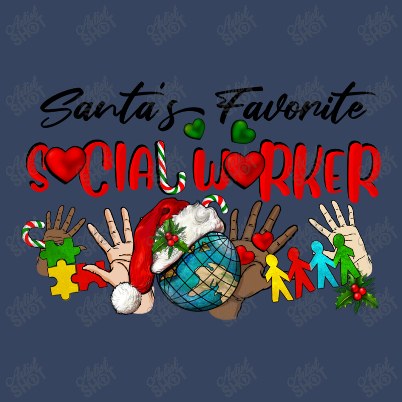 Santa's Favorite Social Worker Exclusive T-shirt | Artistshot