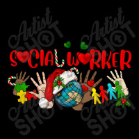 Santa's Favorite Social Worker Men's Long Sleeve Pajama Set | Artistshot