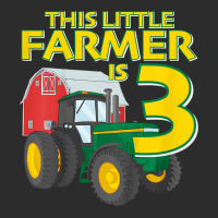 Kids 3 Year Old Green Farm Tractor Birthday Party Farmer 3rd Gift Exclusive T-shirt | Artistshot