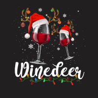 Funny Reindeer Wine For Christmas Party T  Shirt Winedeer   Funny Rein T-shirt | Artistshot