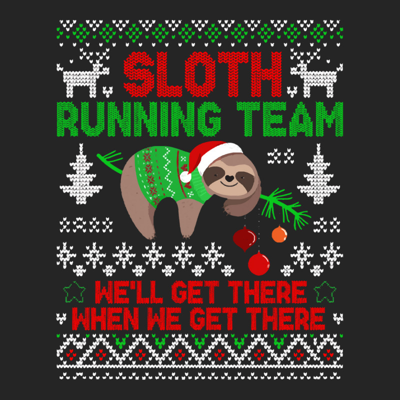 Funny Sloth Running Team For Christmas T  Shirt Funny Sloth Running Te Unisex Hoodie | Artistshot