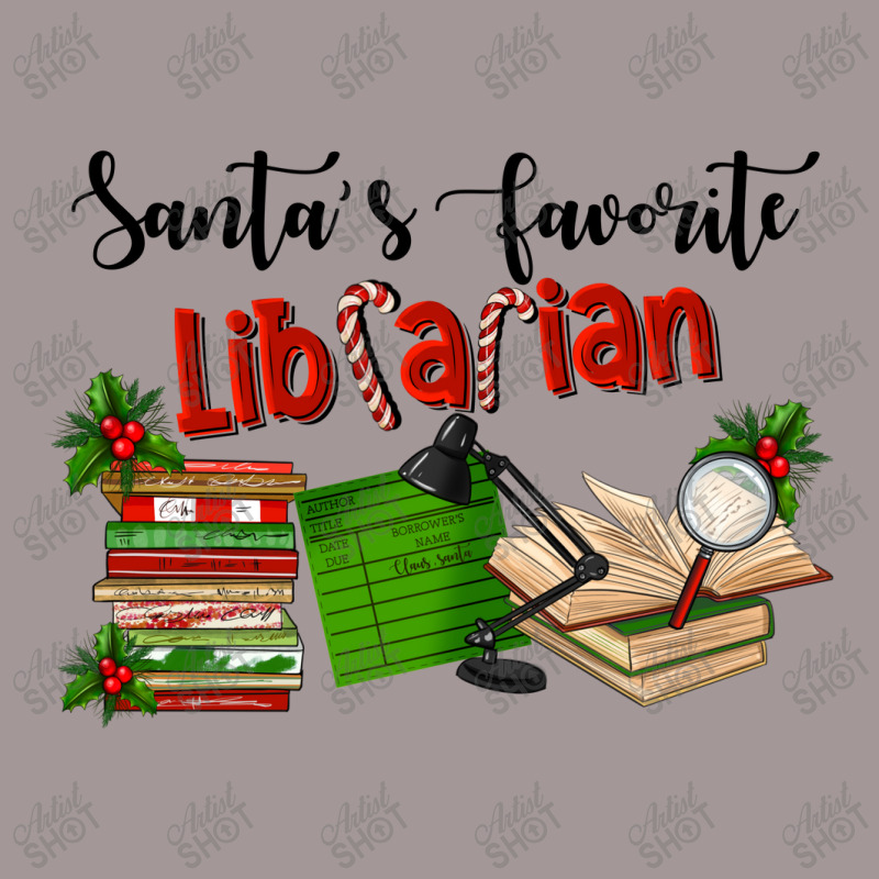Santa's Favorite Librarian Vintage Hoodie | Artistshot