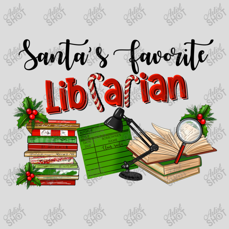 Santa's Favorite Librarian Men's Polo Shirt | Artistshot