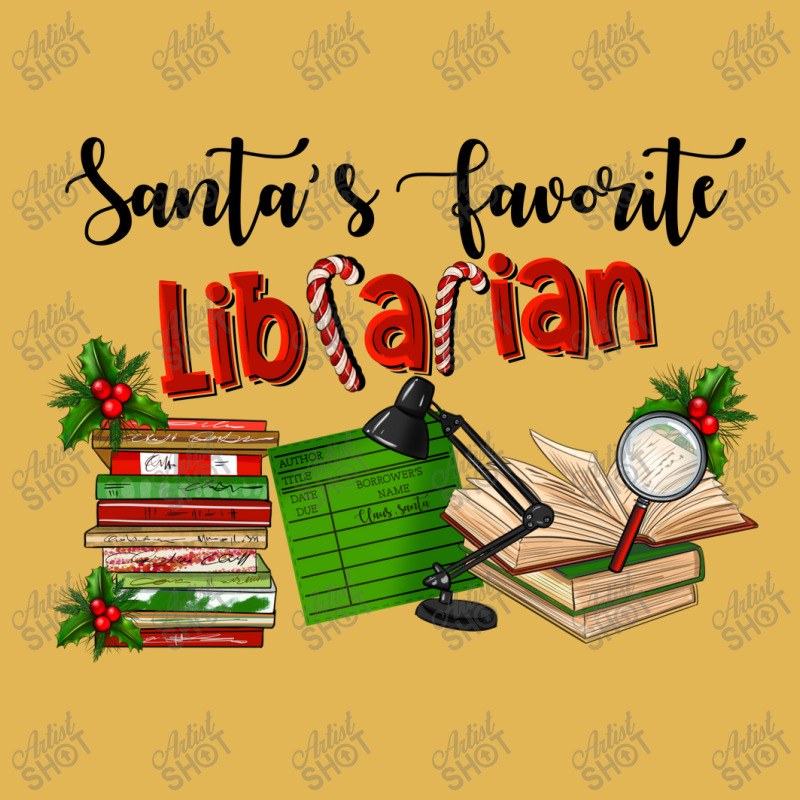 Santa's Favorite Librarian Vintage Hoodie And Short Set | Artistshot