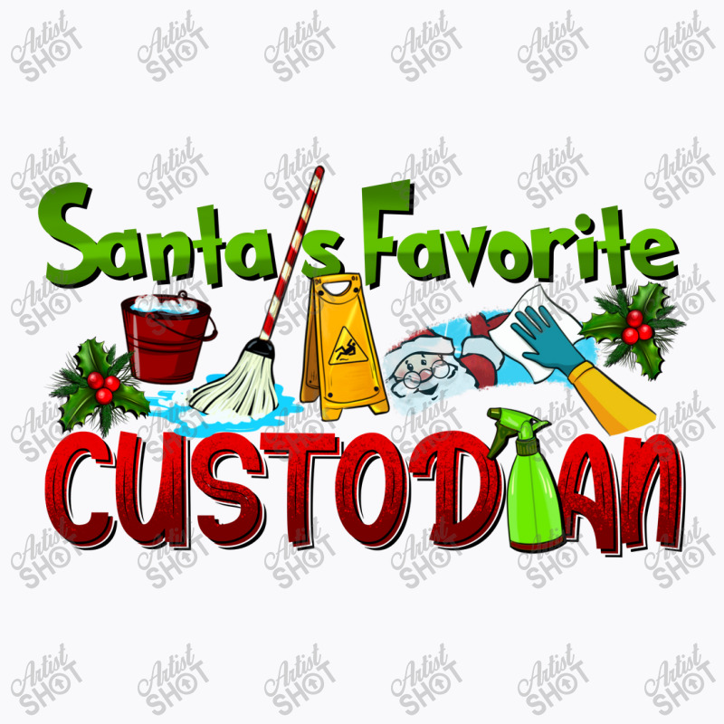 Santa's Favorite Custodian T-shirt | Artistshot