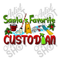 Santa's Favorite Custodian Zipper Hoodie | Artistshot