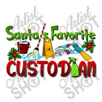 Santa's Favorite Custodian Long Sleeve Shirts | Artistshot