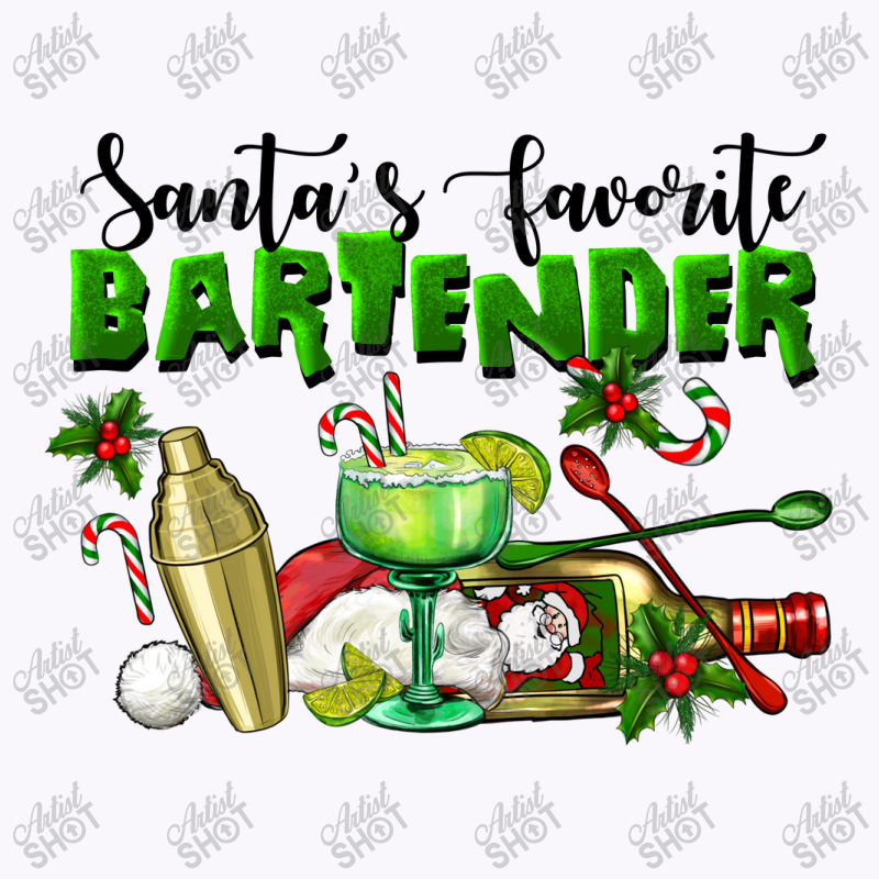 Santa's Favorite Bartender Tank Top | Artistshot