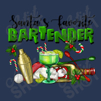 Santa's Favorite Bartender Men Denim Jacket | Artistshot