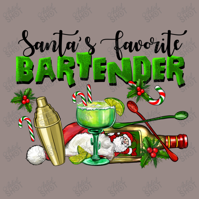 Santa's Favorite Bartender Vintage T-shirt | Artistshot