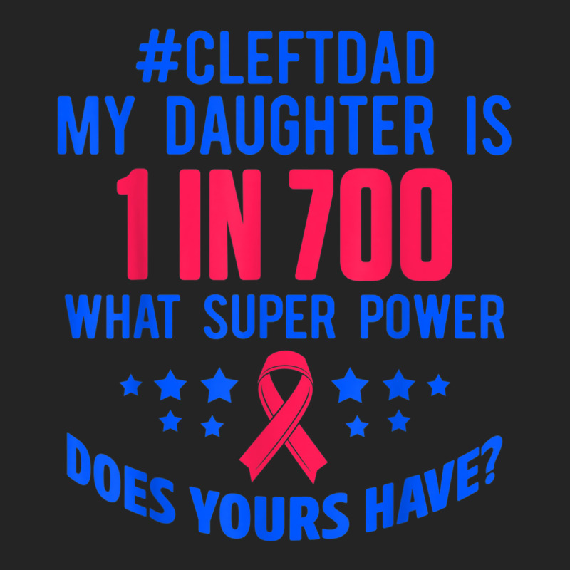 Cleft Palate Lip Dad Daughter Strong Awareness 3/4 Sleeve Shirt by Tee | Artistshot