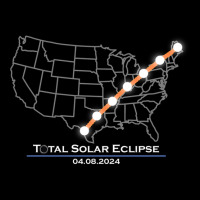 America Totality Total Solar Eclipse April 8 2024 T Shirt Youth Jogger | Artistshot