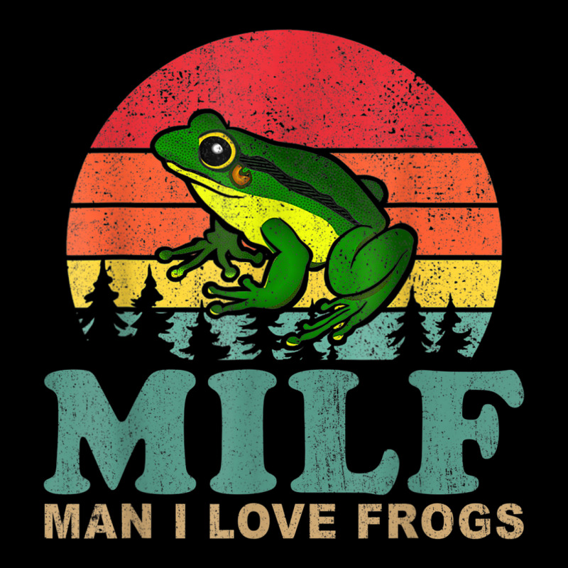 Milf Man I Love Frogs Funny Saying Frog Amphibian Adjustable Cap | Artistshot