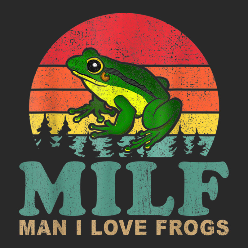 Milf Man I Love Frogs Funny Saying Frog Amphibian Printed Hat | Artistshot