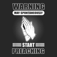 Warning May Spontaneously Start Preaching   Pastor Preacher Men's T-shirt Pajama Set | Artistshot