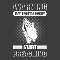 Warning May Spontaneously Start Preaching   Pastor Preacher Men's Polo Shirt | Artistshot