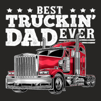 Best Truckin Dad Ever Big Rig Trucker Father's Day Gift Men T Shirt Ladies Fitted T-shirt | Artistshot