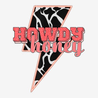 Desert Lightning Bolt Howdy Honey Cow Print Western Cowgirls T Shirt Baby Bibs | Artistshot