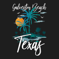 Family Vacation Retro Sunset Texas Galveston Beach Classic T-shirt | Artistshot