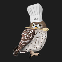 Little Owl Bird Kitchen Chef Hat Cooking Funny Biologist Classic T-shirt | Artistshot