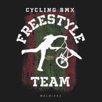 Womens Bmx Freestyle Bike Maldives Flag Cycling Bmx Classic T-shirt | Artistshot