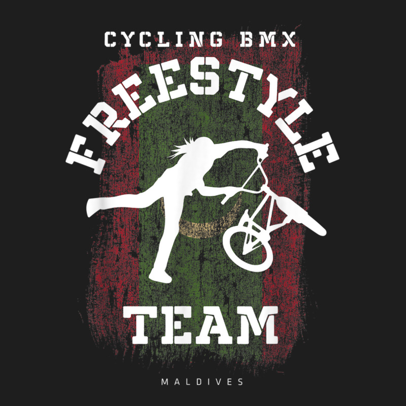 Womens Bmx Freestyle Bike Maldives Flag Cycling Bmx Classic T-shirt | Artistshot