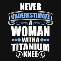 Woman With A Titanium Knee Replacement Knee Surgery New Knee Baby Bibs | Artistshot