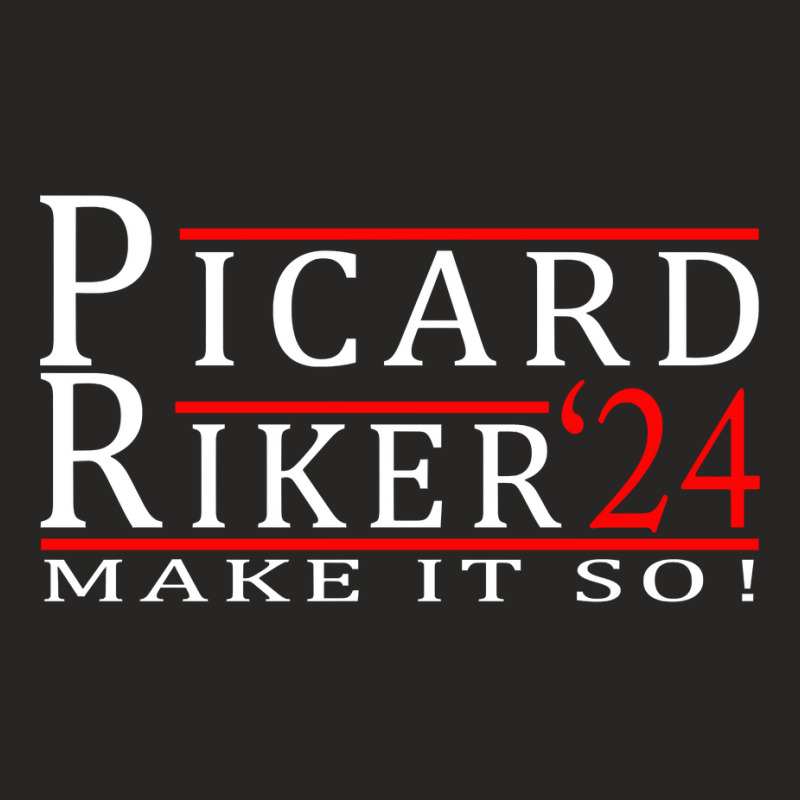 Picard Riker 2024 Make It So Long Sleeve T Shirt Ladies Fitted T-Shirt by cm-arts | Artistshot