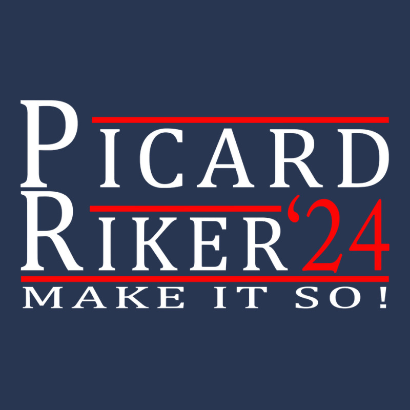 Picard Riker 2024 Make It So Long Sleeve T Shirt Ladies Denim Jacket by cm-arts | Artistshot