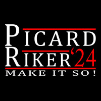 Picard Riker 2024 Make It So Long Sleeve T Shirt Cropped Hoodie | Artistshot