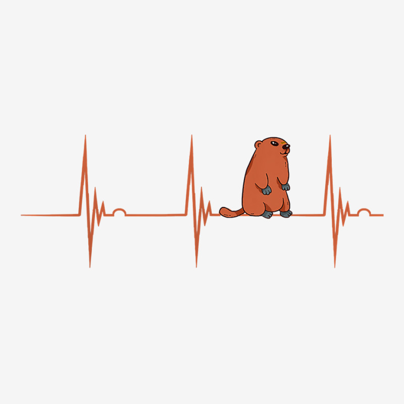 Marmot Rodent Ground Hog Heartbeat Ekg Pulseline T Shirt Baby Bibs by cm-arts | Artistshot